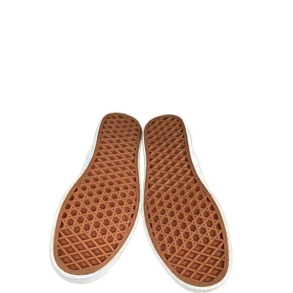 Vans Yellow White Checkered Canvas Slip On Sneakers Women Sz 5.5 - Picture 5 of 12